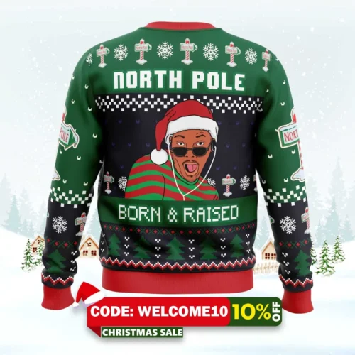 born and raised fresh prince of bel air ugly christmas sweater 2