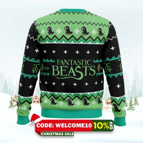 Bowtruckle Fantastic Beasts Ugly Christmas Sweater 1 bowtruckle fantastic beasts ugly christmas sweater 2