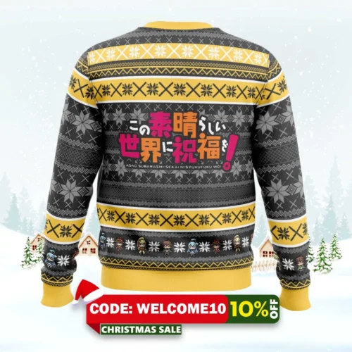 brace yourself konosuba ugly christmas sweater 2