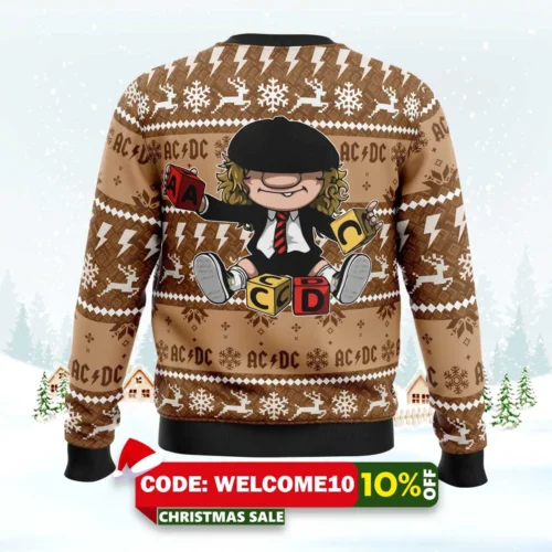 brian johnson acdc ugly christmas sweater 2