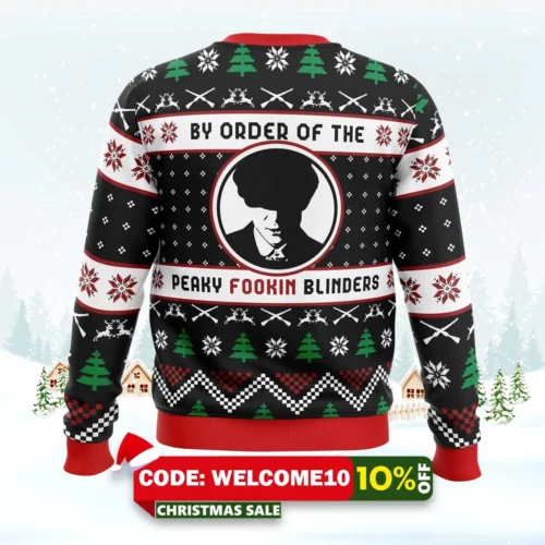 By The Order Of The Peaky Blinders Peaky Blinders Ugly Christmas Sweater 1 by the order of the peaky blinders peaky blinders ugly christmas sweater 2