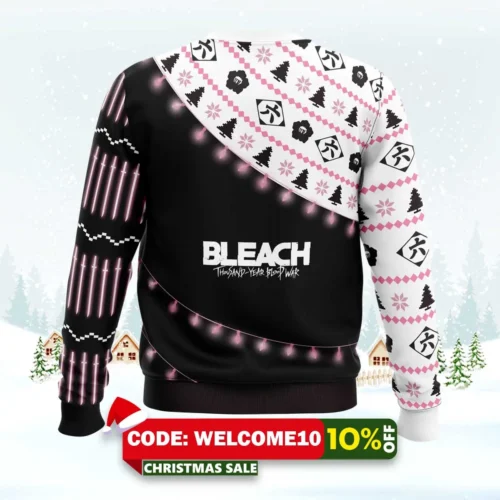 byakuya kuchiki bleach thousand year blood war ugly christmas sweater 2