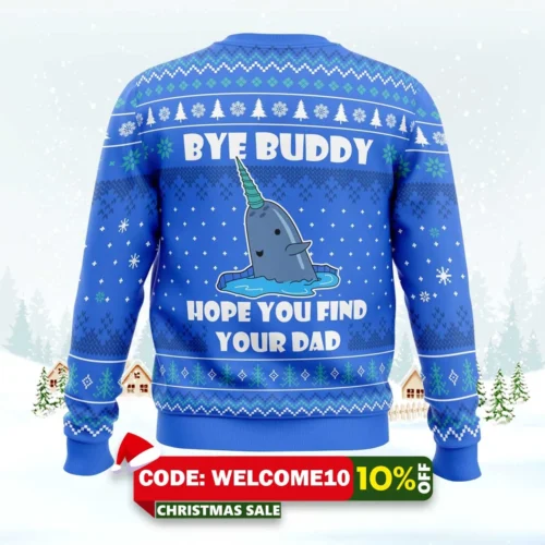 bye buddy elf ugly christmas sweater 2