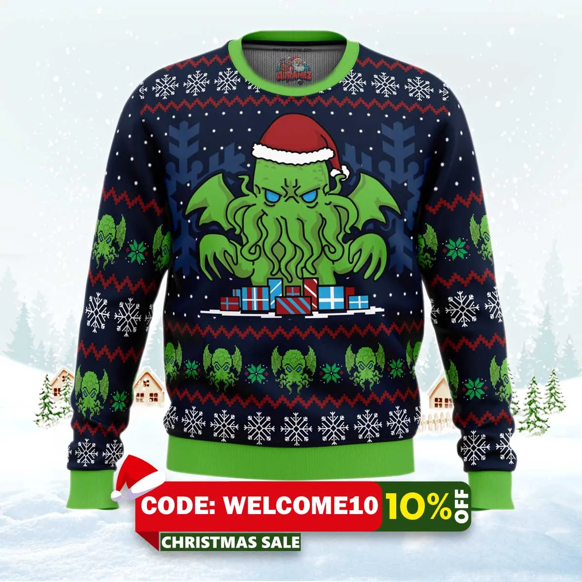 call of christmas cthulhu ugly christmas sweater 1 call of christmas cthulhu ugly christmas sweater 1