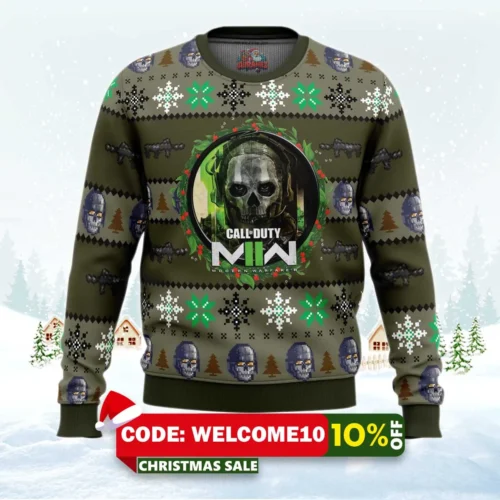 call of duty modern warfare 2 ugly christmas sweater 1