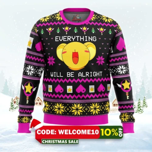cardcaptor sakura happy ugly christmas sweater 1