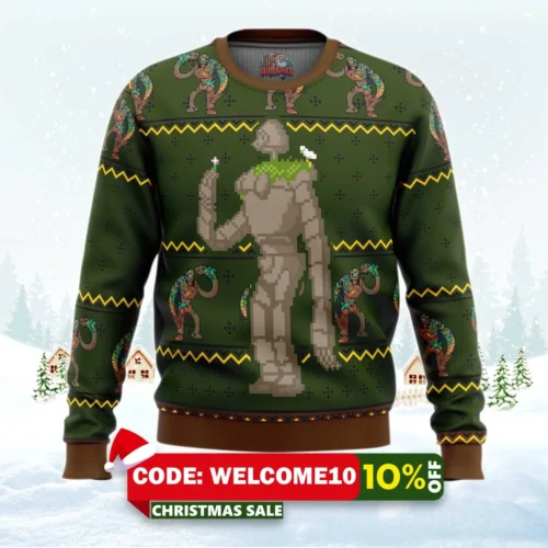 castle in the sky ugly christmas sweater 1