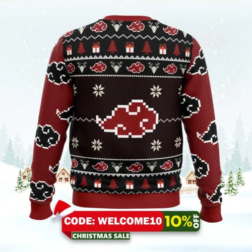 Chibi Akatsuki Naruto Ugly Christmas Sweater 1 chibi akatsuki naruto ugly christmas sweater 2