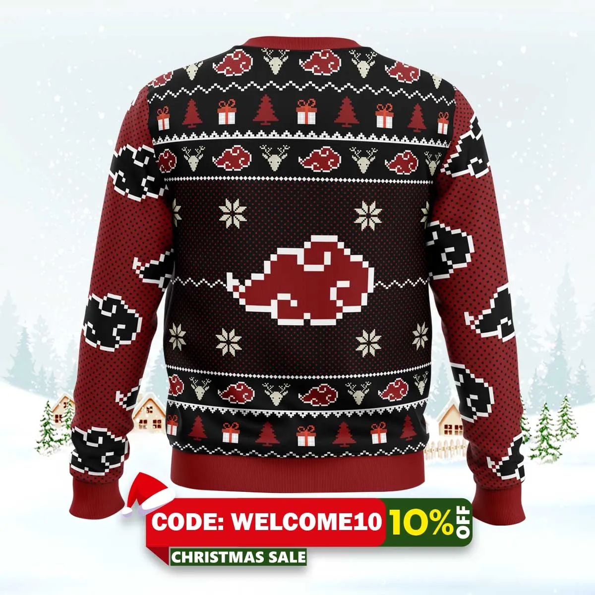 chibi akatsuki naruto ugly christmas sweater 2 chibi akatsuki naruto ugly christmas sweater 2