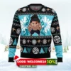 chibi aoi todo jujutsu kaisen ugly christmas sweater 1