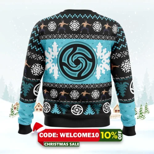 chibi aoi todo jujutsu kaisen ugly christmas sweater 2