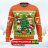 chibi chainsaw man ugly christmas sweater 1