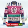 chibi christmas akaza demon slayer ugly christmas sweater 1