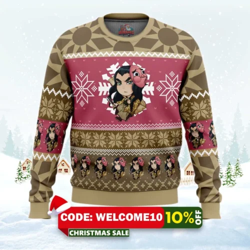 chibi christmas haganezuka hotaru ugly christmas sweater 1