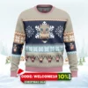 chibi christmas inosuke hashibira ugly christmas sweater 1