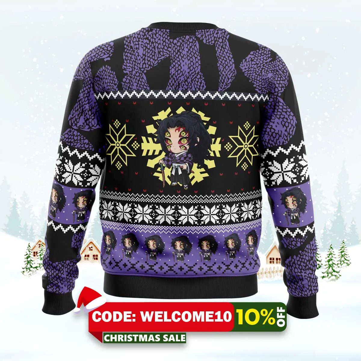 chibi christmas kokushibo ugly christmas sweater 2 chibi christmas kokushibo ugly christmas sweater 2