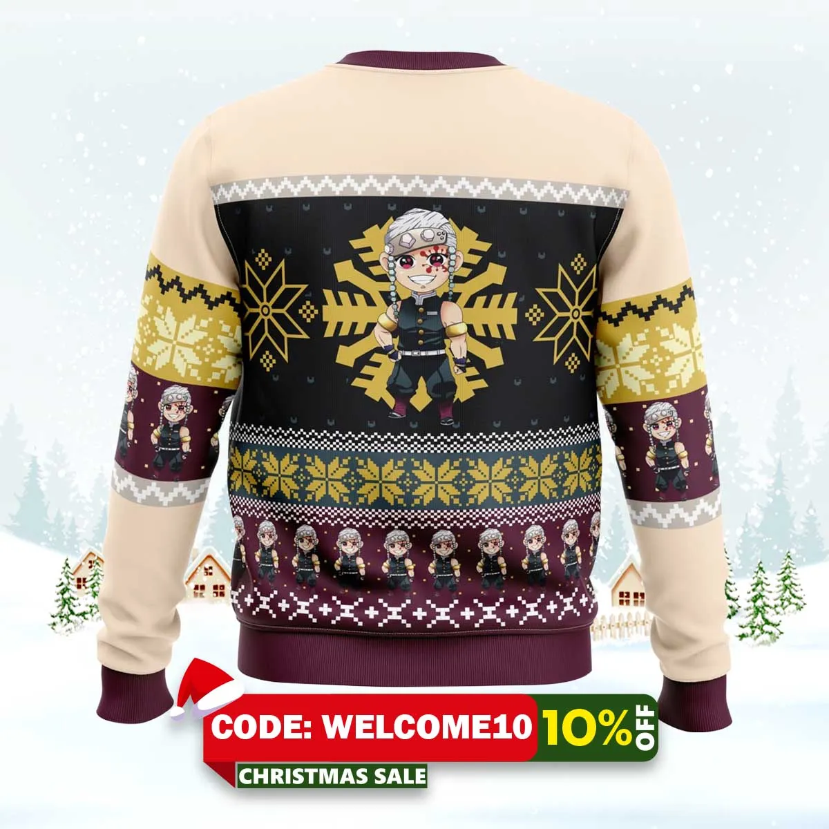 chibi christmas tengen uzui ugly christmas sweater 2 chibi christmas tengen uzui ugly christmas sweater 2