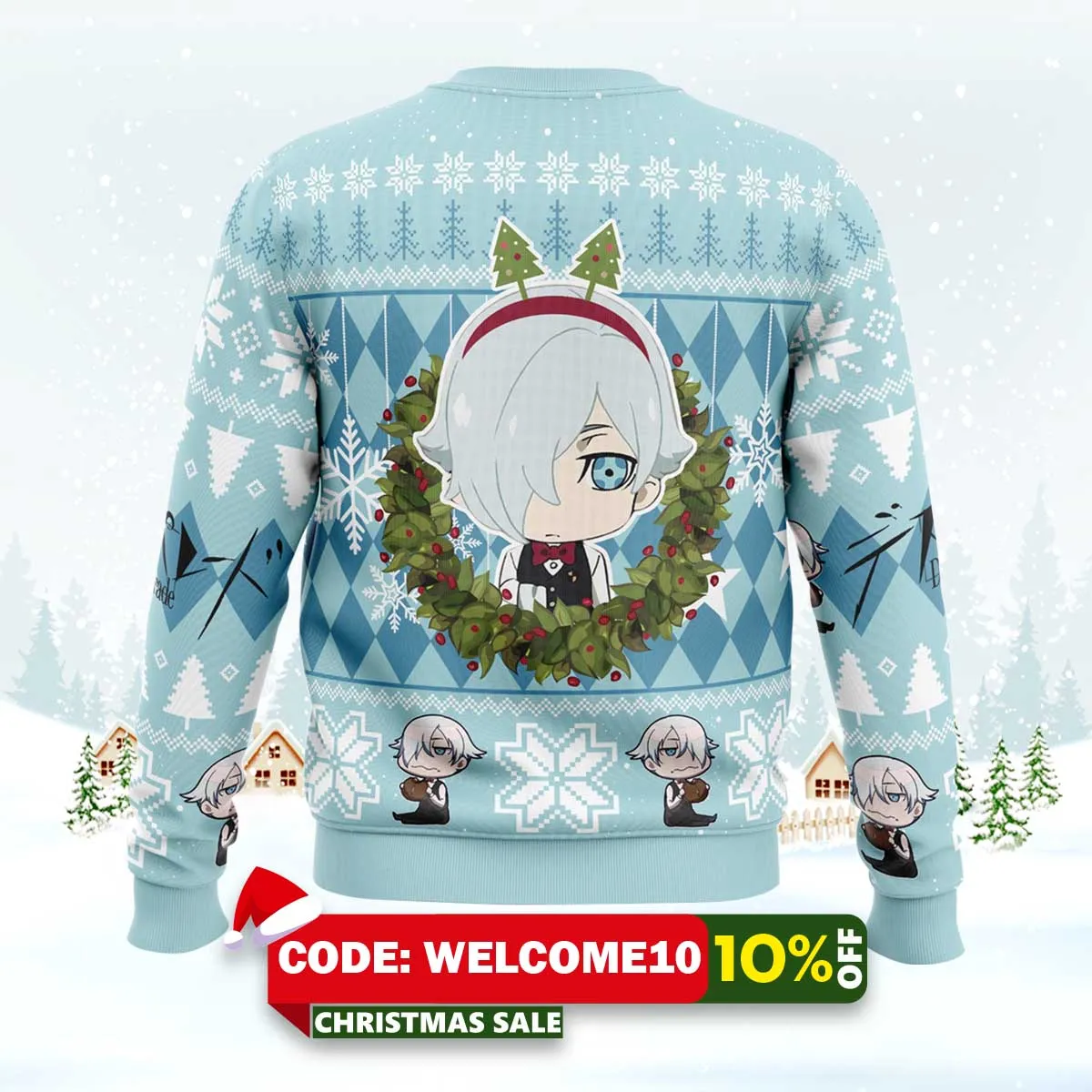 chibi decim christmas ugly christmas sweater 2 chibi decim christmas ugly christmas sweater 2