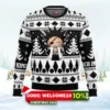 chibi kenpachi zaraki bleach ugly christmas sweater 1