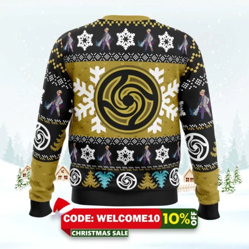 chibi nanami kento jujutsu kaisen ugly christmas sweater 2