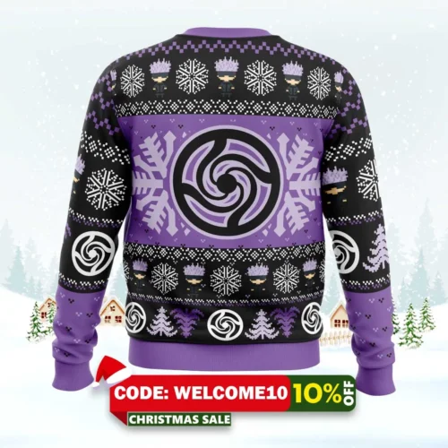 chibi satoru gojo jujutsu kaisen ugly christmas sweater 2