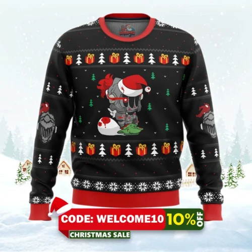 chibi slayer goblin slayer ugly christmas sweater 1
