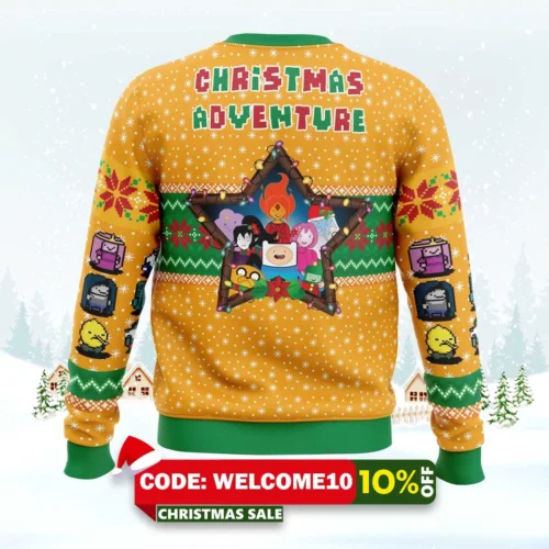 christmas adventure adventure time ugly christmas sweater 2