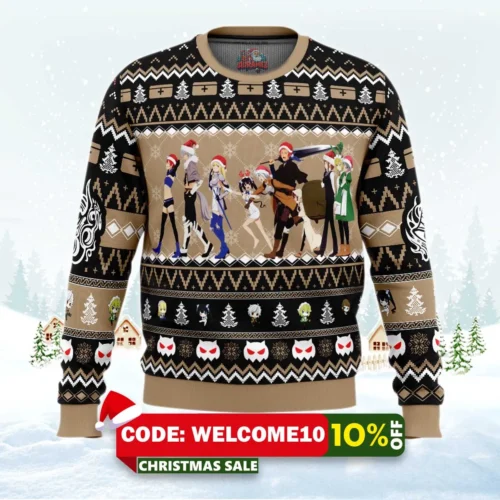 christmas adventure danmachi ugly christmas sweater 1