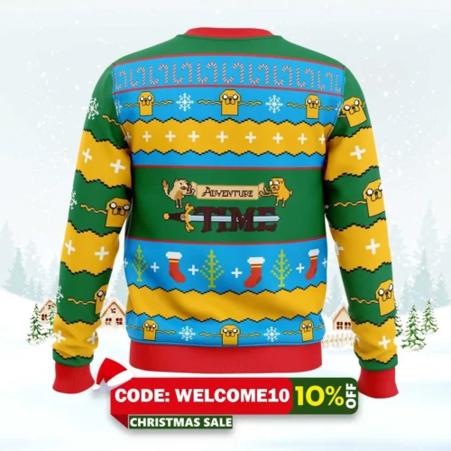 christmas adventure time ugly christmas sweater 2
