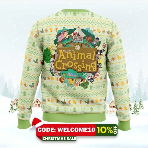 christmas animal festival animal crossing ugly christmas sweater 2