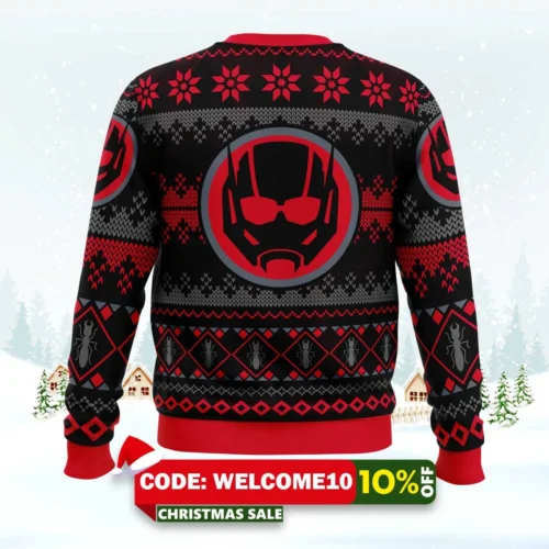 christmas ant man marvel comics ugly christmas sweater 2