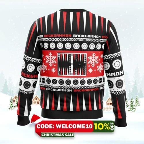 Christmas Backgammon Board Games Ugly Christmas Sweater 1 christmas backgammon board games ugly christmas sweater 2