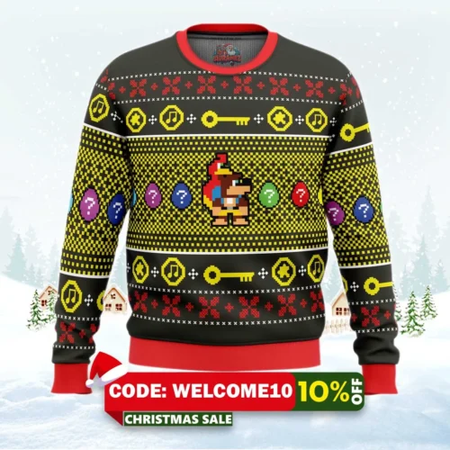 christmas banjo kazooie ugly christmas sweater 1