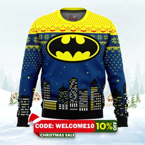 christmas batman dc ugly christmas sweater 1