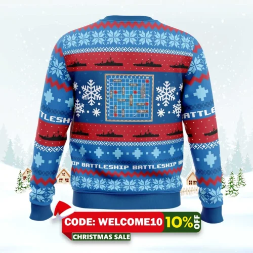 christmas battleship board games ugly christmas sweater 2