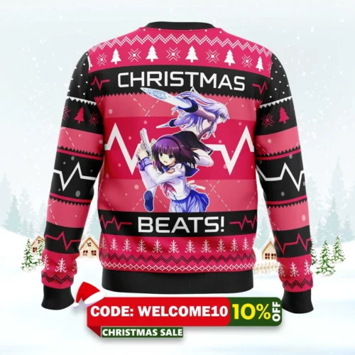 christmas beats angle beats ugly christmas sweater 2