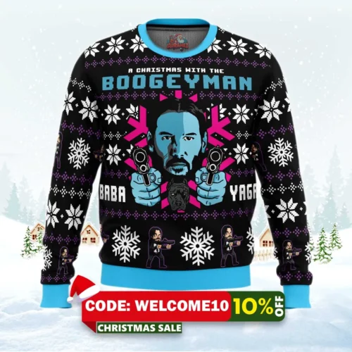 christmas boogeyman john wick ugly sweater 1