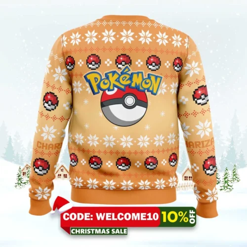 Christmas Charizard Pokemon Ugly Christmas Sweater 1 christmas charizard pokemon ugly christmas sweater 2