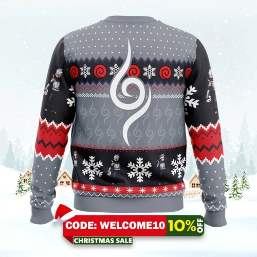 christmas chibi anbu kakashi hatake naruto christmas sweater 2