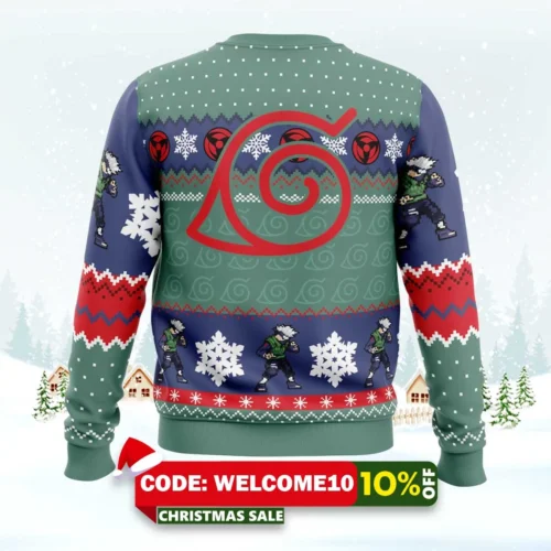 christmas chibi kakashi hatake naruto christmas sweater 2