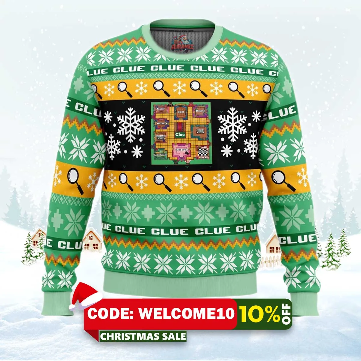 christmas clue board games ugly christmas sweater 1 christmas clue board games ugly christmas sweater 1