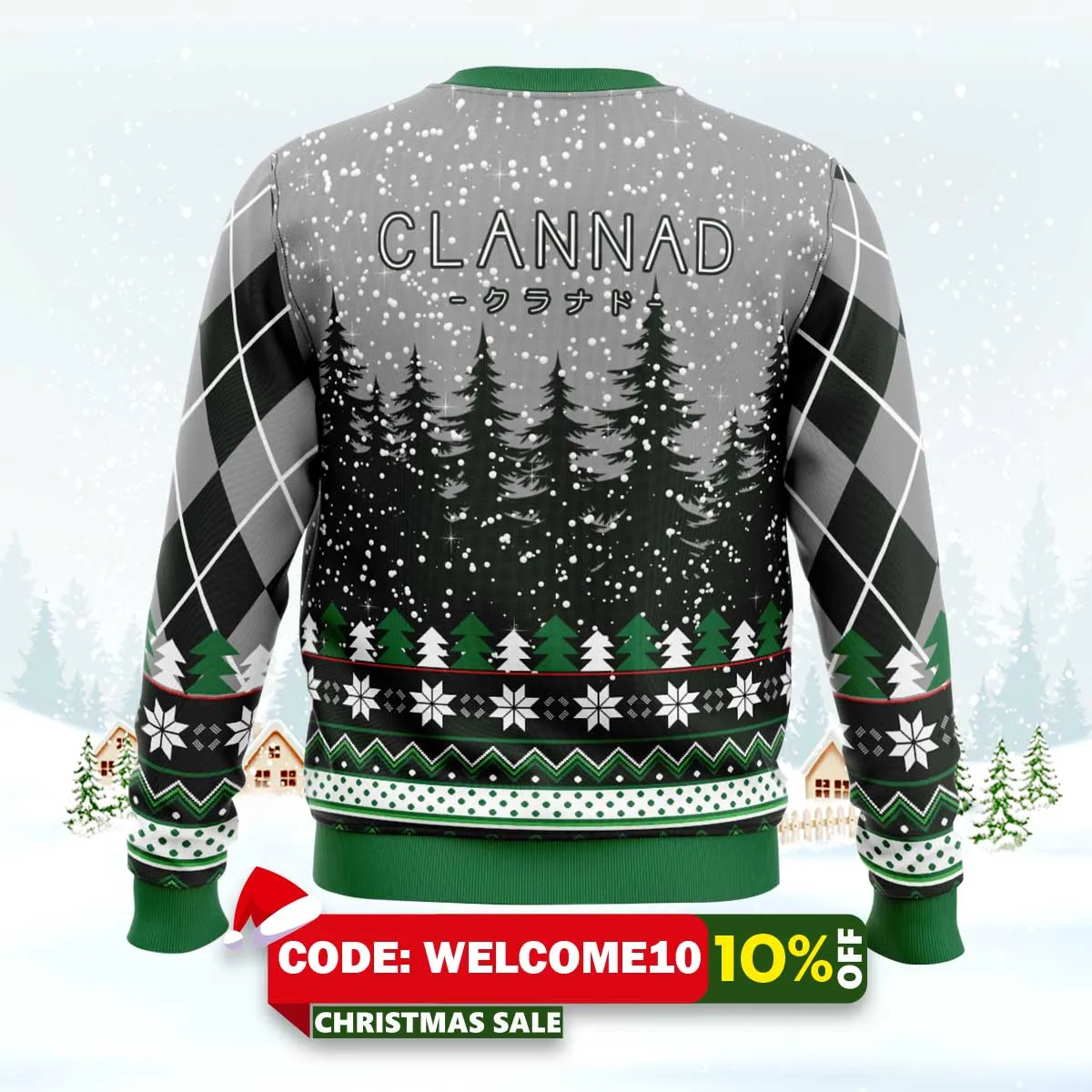 christmas couple clannad ugly christmas sweater 2 christmas couple clannad ugly christmas sweater 2