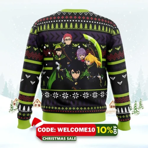 christmas demon army seraph of the end ugly christmas sweater 2