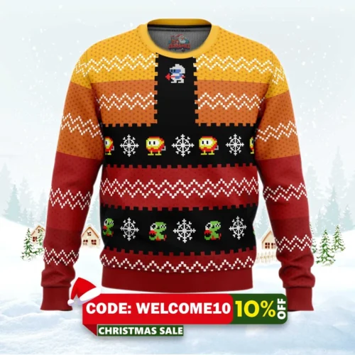 christmas dig dug christmas sweater 1