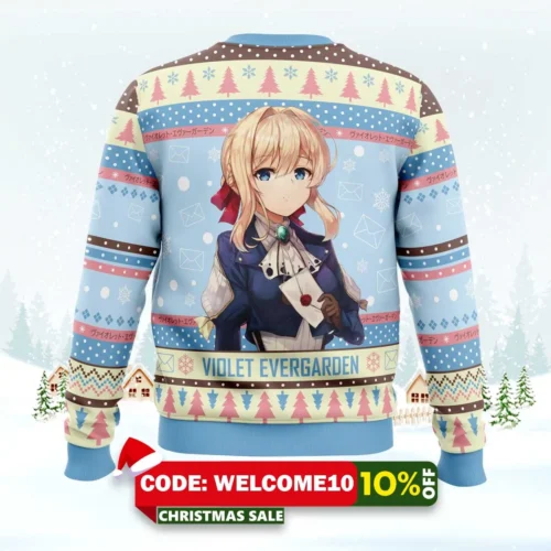 christmas doll violet evergarden ugly christmas sweater 2