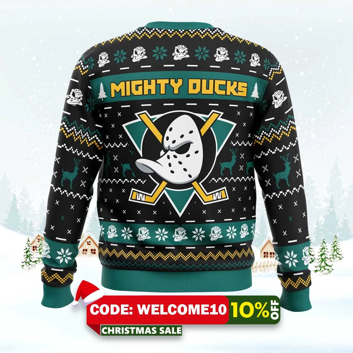 christmas ducks the mighty ducks ugly christmas sweater 2 christmas ducks the mighty ducks ugly christmas sweater 2