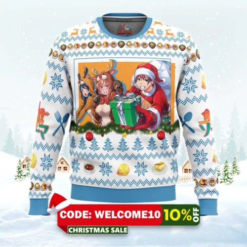 christmas food wars! ugly christmas sweater 1