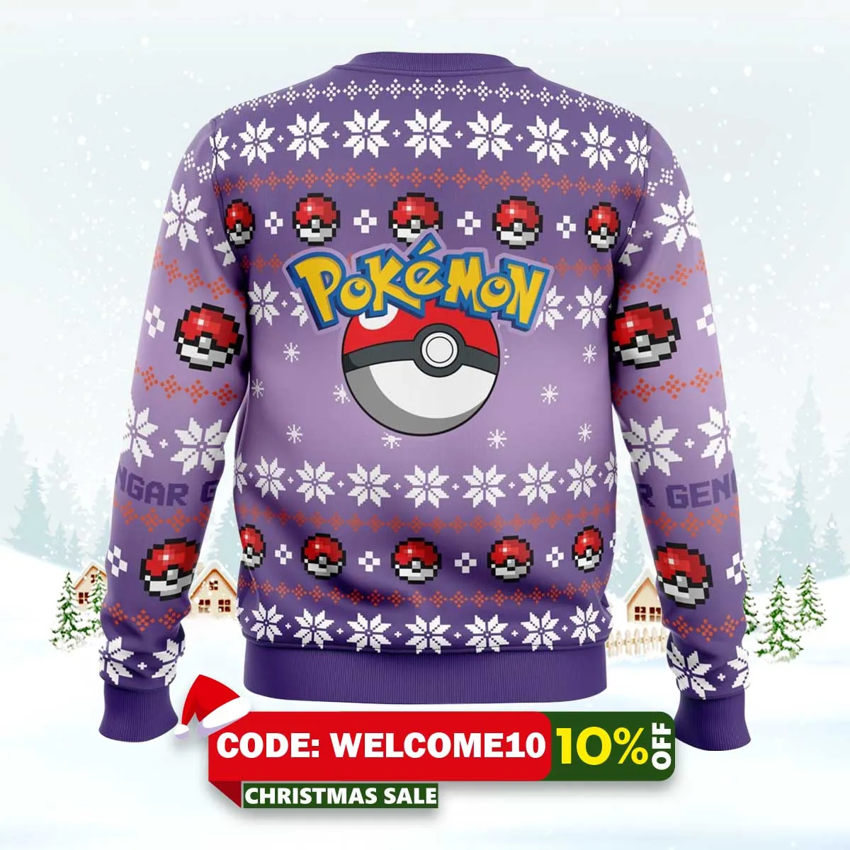 christmas gengar pokemon ugly christmas sweater 2 christmas gengar pokemon ugly christmas sweater 2