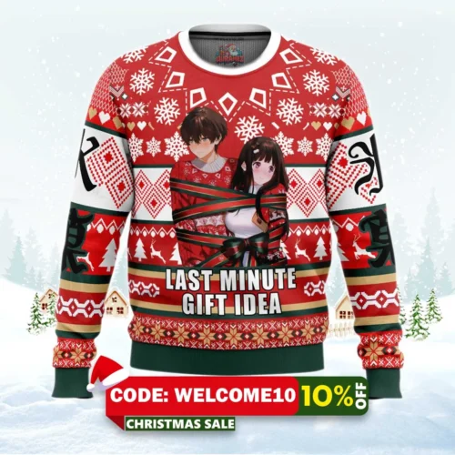 christmas gift couple hyouka ugly christmas sweater 1