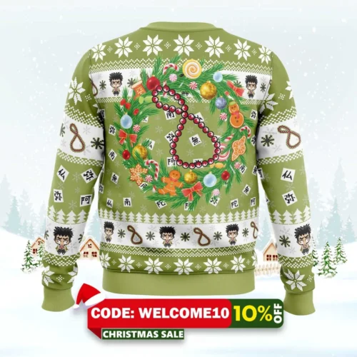 Christmas Gyomei Himejema Demon Slayer Ugly Christmas Sweater 1 christmas gyomei himejema demon slayer ugly christmas sweater 2